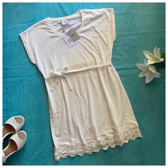 Mamalicious maternity lace detail dress - Picture 2 of 7